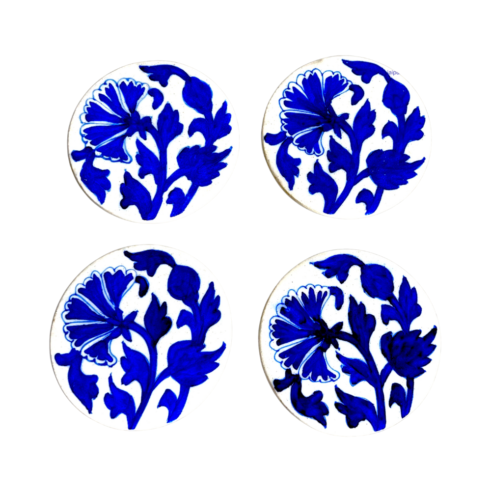 Blue Pottery Coasters - Image 2