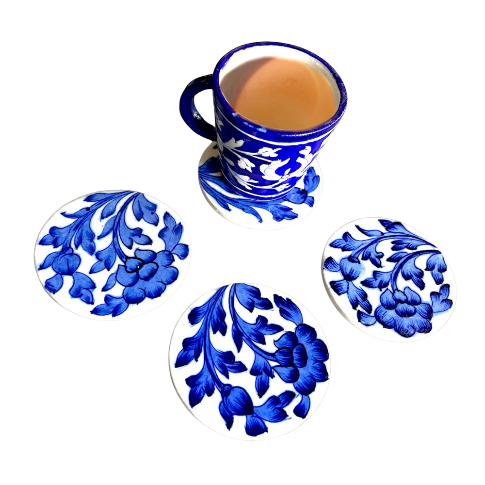 Blue Pottery Coasters - Image 5