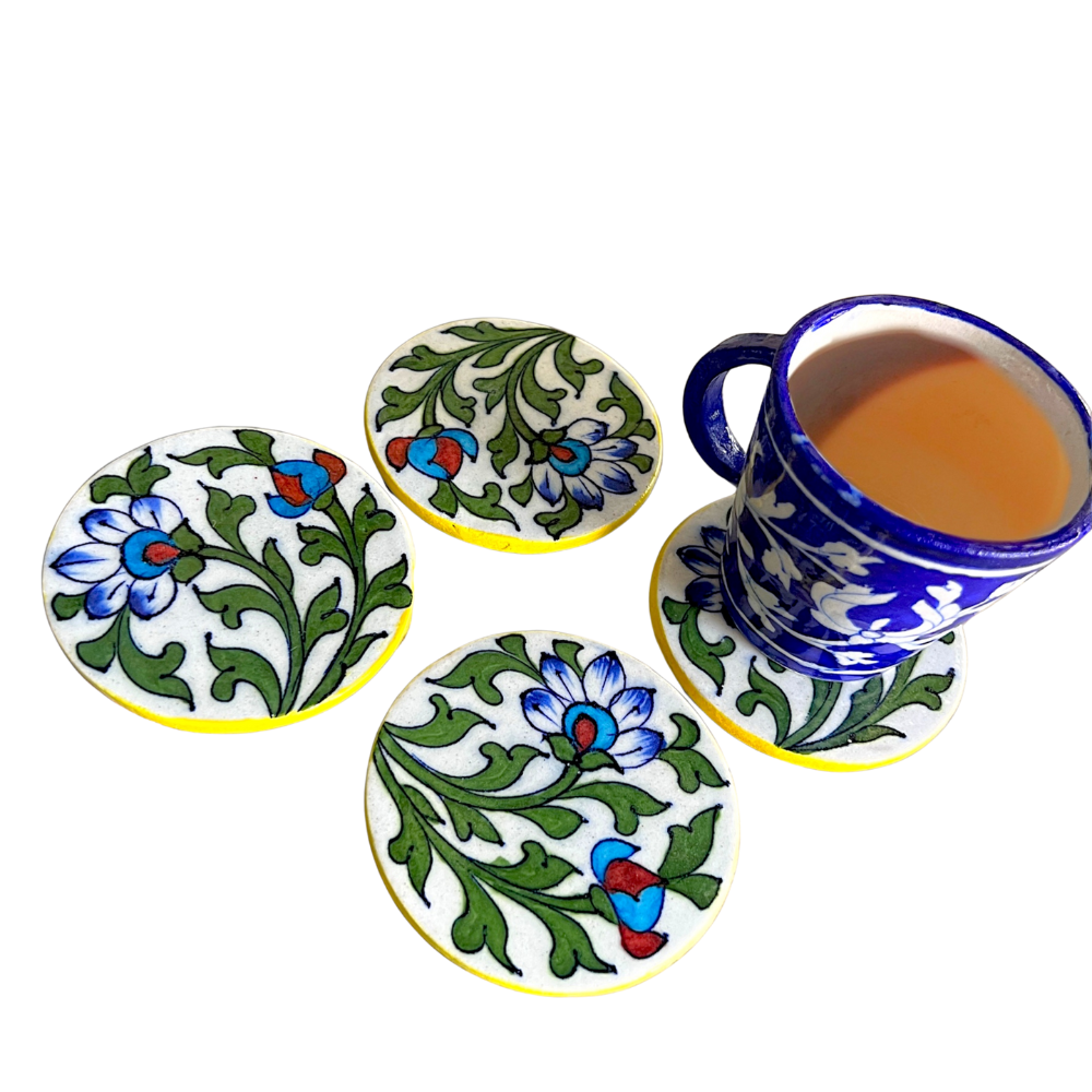 Blue Pottery Coasters - Image 6