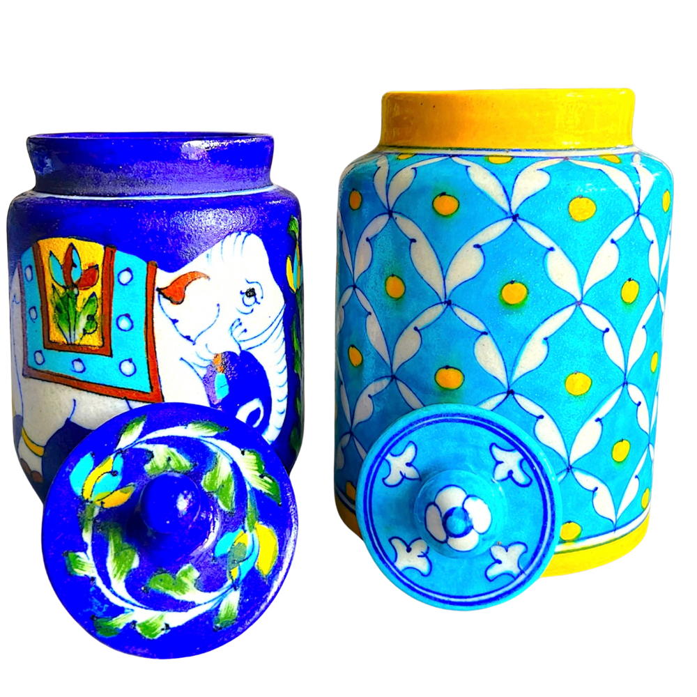 Blue Pottery Jars - Image 7