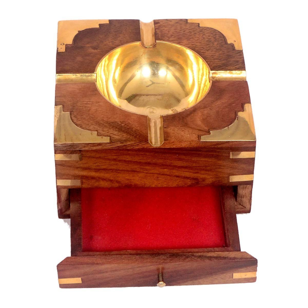 Ashtray With Cigarette Holder