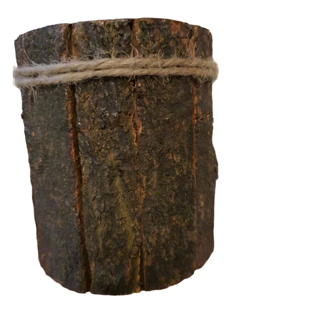 Candle Holder With Side Bark - Image 2